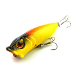 HENGJIA Leurre de pêche artificiel en plastique Popper Bionic avec hameçons, longueur : 6,5 cm, livraison couleur aléatoire, longueur : 6,5 cm