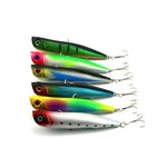 HENGJIA Leurre de pêche artificiel Popper Bionic avec hameçons, longueur : 10,5 cm, couleur aléatoire, longueur : 10,5 cm