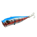 HENGJIA Leurre de Pêche Artificiel en Plastique, Popper Bionique avec Hameçons, Longueur : 9 cm, Livraison Couleur Aléatoire, Longueur : 9 cm