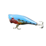Leurre de pêche artificiel en plastique HENGJIA, leurre bionique Popper avec hameçons, longueur : 6,5 cm, livraison couleur aléatoire, longueur : 6,5 cm