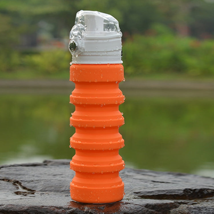 Bouteille de Sport Pliable en Silicone de Voyage 500 ml avec Bouilloire et Tasse Télescopique