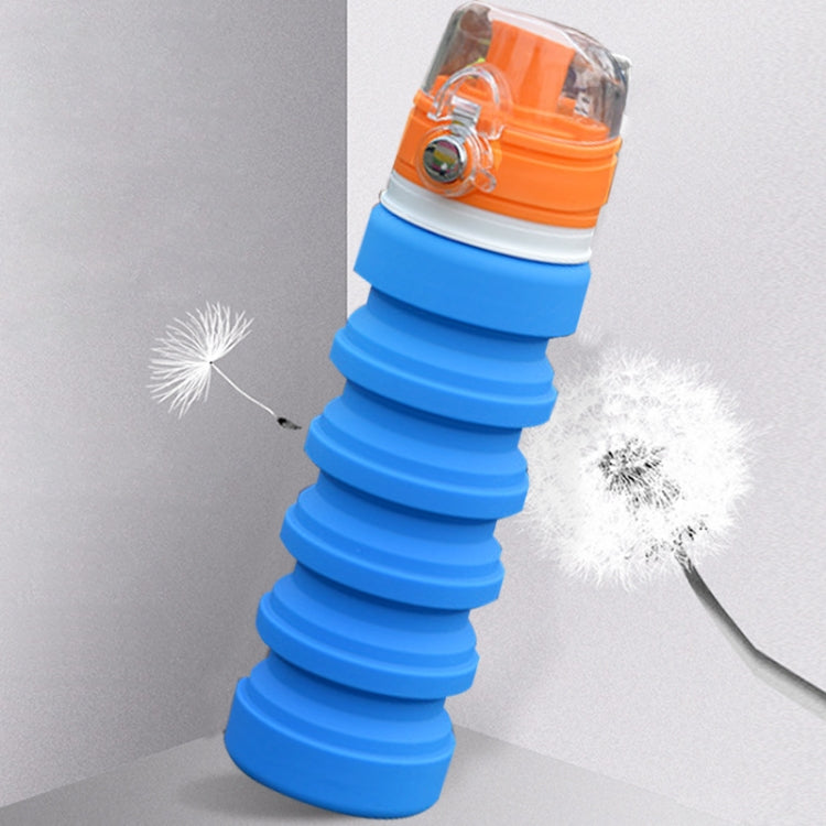 Bouteille de Sport Pliable en Silicone de Voyage 500 ml avec Bouilloire et Tasse Télescopique