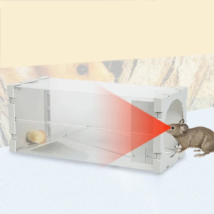 Door Humane Animal Live Cage, Rat, Mouse and More Small Rodents PP Material Transparent Cage Trap, Door Humane Animal Live Cage