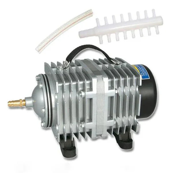 ACO-012 Pompe à Air Électromagnétique 320W 143L/Min Compresseur Aquarium Fruits de Mer Augmentation du Flux d'Oxygène, Prise US, ACO-012