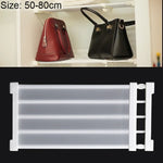 Étagère de placard avec cloison à couches pour rangement dans le dressing, cloison de dortoir, largeur : 24cm, plage d'extension : 50-80cm, plage d'extension : 50-80cm