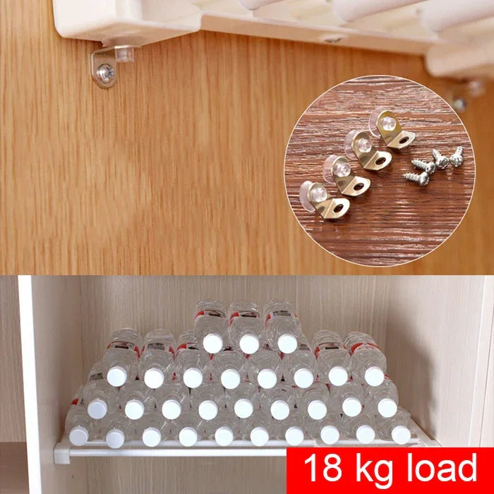 Étagère de placard avec cloison à couches pour rangement dans le dressing, cloison de dortoir, largeur : 24cm, plage d'extension : 50-80cm, plage d'extension : 50-80cm