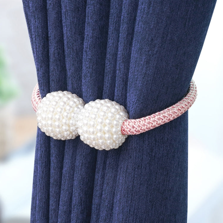 Attache de rideau à boucle magnétique en perles, perle