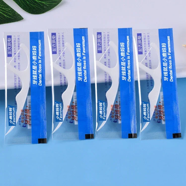 Fawnmum Fil Dentaire de Sécurité Ultra-fin Super Tendu, 2 Paquets / (180 Pièces)