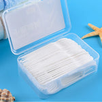 Fawnmum fil dentaire plat ultra-fin de sécurité cure-dents à fil, 50pcs/boîte, 2 boîtes / (50pcs)