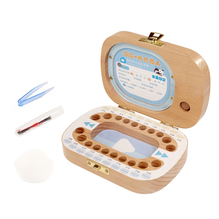 Boîte Créative en Bois pour Enfants TV Ensemble de Conservation des Dents de Lait, Boîte de Rangement pour Dents de Bébé, HC2008A, HC2008B, HC2008C