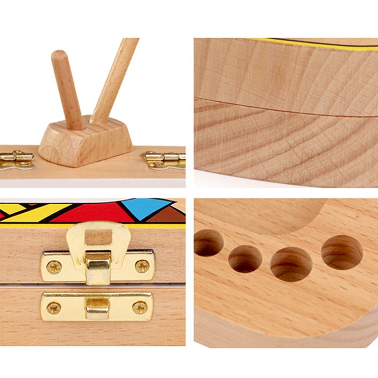 Boîte Créative en Bois pour Enfants TV Ensemble de Conservation des Dents de Lait, Boîte de Rangement pour Dents de Bébé, HC2008A, HC2008B, HC2008C