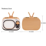 Boîte Créative en Bois pour Enfants TV Ensemble de Conservation des Dents de Lait, Boîte de Rangement pour Dents de Bébé, HC2008A, HC2008B, HC2008C