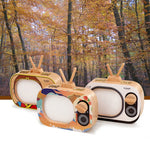 Boîte Créative en Bois pour Enfants TV Ensemble de Conservation des Dents de Lait, Boîte de Rangement pour Dents de Bébé, HC2008A, HC2008B, HC2008C
