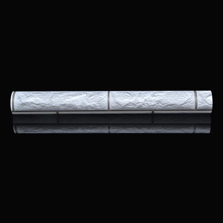 Papier peint décoratif créatif en briques gris argenté 3D, rouleau de papier peint étanche pour chambre et salon, taille : 45 x 1000 cm, brique gris argenté 3D
