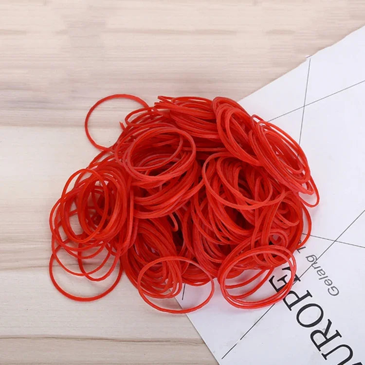 Élastiques rouges solides et extensibles, fournitures de papeterie pour la maison, l'école et le bureau, 1 kg par sac, rouges