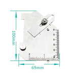 Jauge de soudure à filet en acier inoxydable MG-8 à came, règle d'inspection de soudage multifonction, MG-8