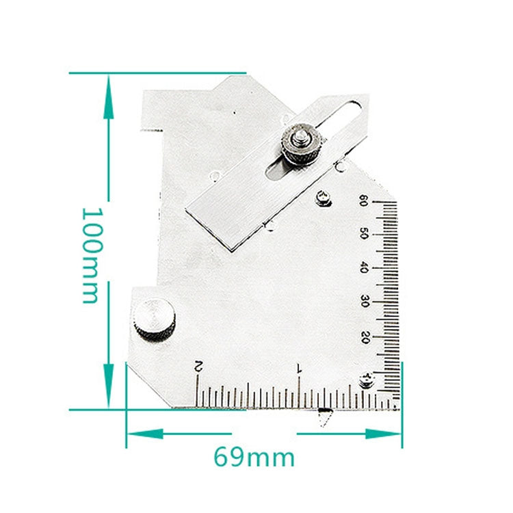 Jauge de soudure à filet en acier inoxydable MG-8 à came, règle d'inspection de soudage multifonction, MG-8