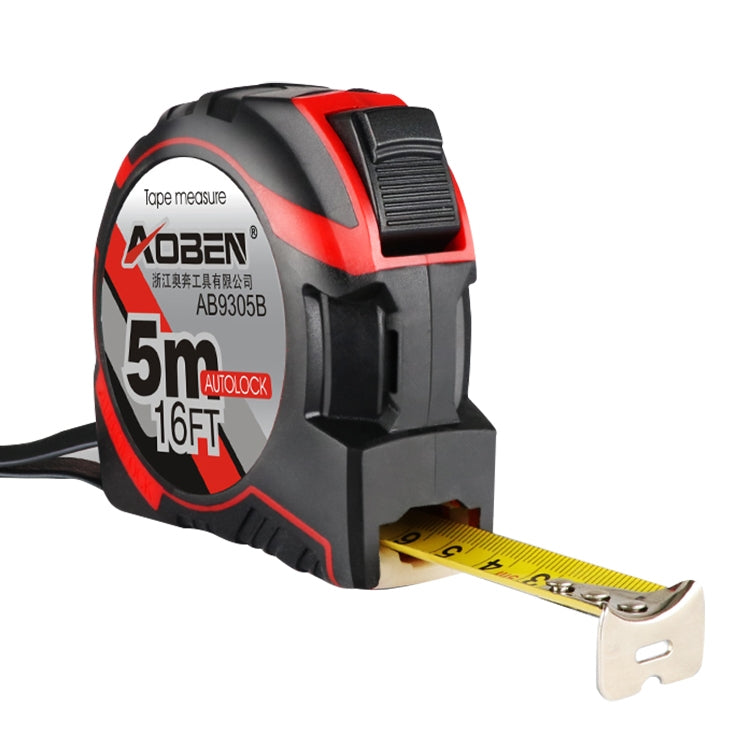 Mètre ruban rétractable Aoben, règle portable, mini mètre ruban, longueur : 5m largeur : 25mm