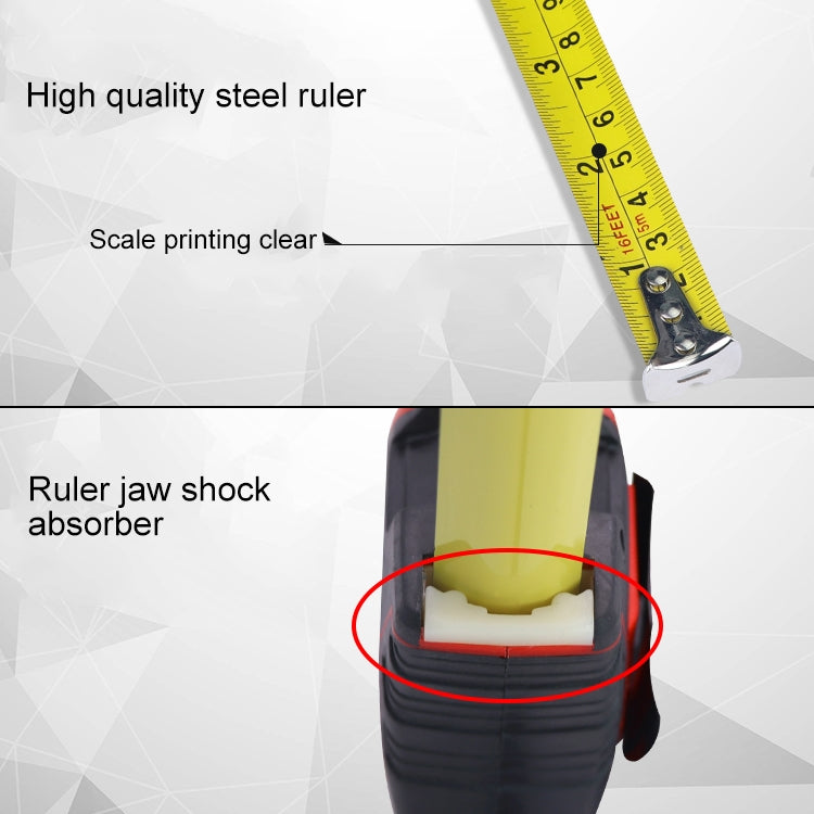 Mètre ruban rétractable Aoben, règle portable, mini mètre ruban, longueur : 5m largeur : 25mm