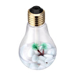Purificateur d'air humidificateur aromathérapie portable en forme d'ampoule lumineuse colorée 400ML pour maison / bureau / voiture