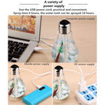 Purificateur d'air humidificateur aromathérapie portable en forme d'ampoule lumineuse colorée 400ML pour maison / bureau / voiture