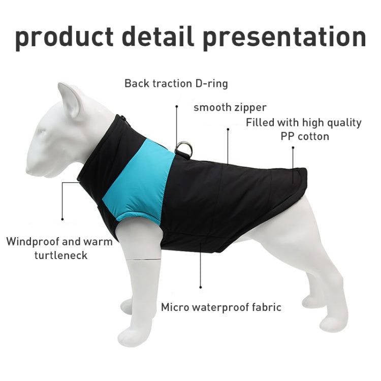Gilet en coton pour chien, costume de ski, Taille : XXL, Poitrine : 54 cm, Longueur du dos : 45 cm, Taille : XXL