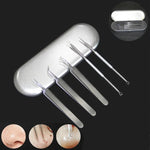 5 PCS / Set Meilleur Outil Extracteur de Points Noirs Aiguille à Acné Pince à Boutons