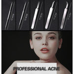 5 PCS / Set Meilleur Outil Extracteur de Points Noirs Aiguille à Acné Pince à Boutons