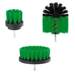 Kit de 3 brosses de nettoyage pour salle de bain et cuisine pour perceuse électrique, 3 en 1 (vert), 3 en 1 (bleu), 3 en 1 (rouge), 3 en 1 (jaune)