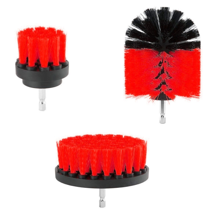 Kit de 3 brosses de nettoyage pour salle de bain et cuisine pour perceuse électrique, 3 en 1 (vert), 3 en 1 (bleu), 3 en 1 (rouge), 3 en 1 (jaune)