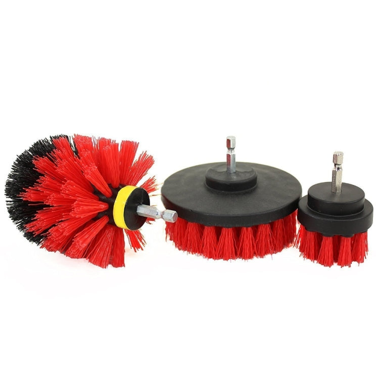 Kit de 3 brosses de nettoyage pour salle de bain et cuisine pour perceuse électrique, 3 en 1 (vert), 3 en 1 (bleu), 3 en 1 (rouge), 3 en 1 (jaune)