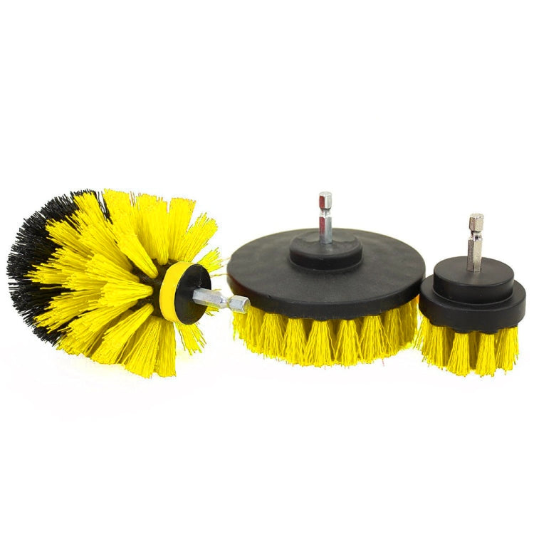 Kit de 3 brosses de nettoyage pour salle de bain et cuisine pour perceuse électrique, 3 en 1 (vert), 3 en 1 (bleu), 3 en 1 (rouge), 3 en 1 (jaune)