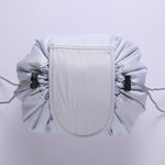 Grand sac à cordon de voyage pour cosmétiques et articles divers, noir, rose, gris clair, rose clair, vert menthe, bleu marine, rouge