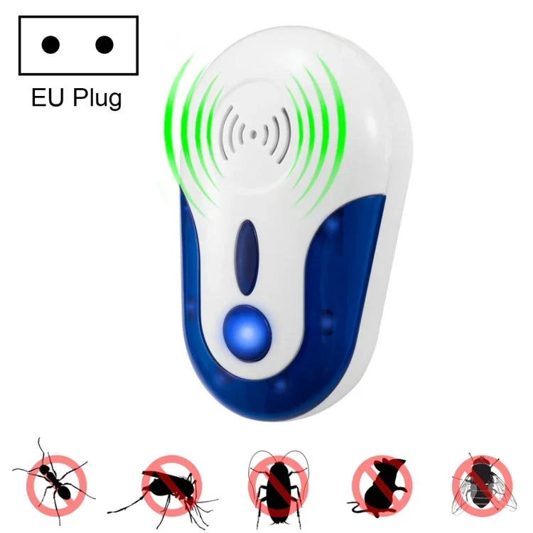 Répulseur électronique ultrasonique anti-moustiques, rats, souris, cafards, insectes nuisibles 4W, AC 90-250V, prise EU 109, prise UK 109