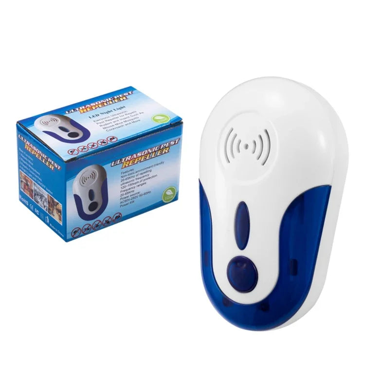 Répulseur électronique ultrasonique anti-moustiques, rats, souris, cafards, insectes nuisibles 4W, AC 90-250V, prise EU 109, prise UK 109