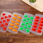 Moule à glaçons en silicone en forme d'orange, couleur aléatoire, forme orange