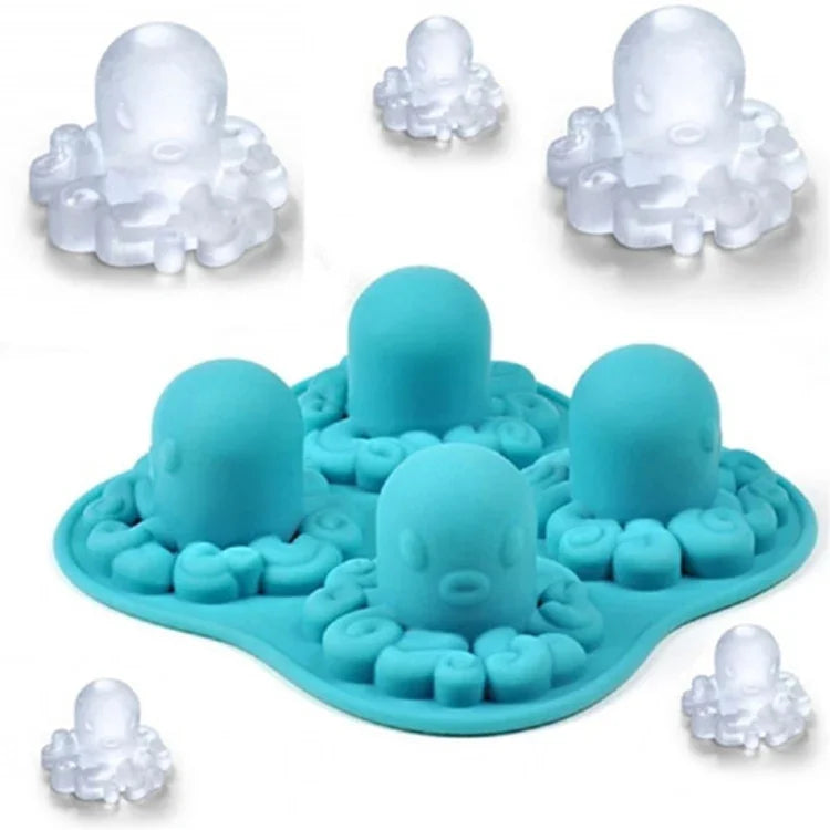 Moule Adorable Pieuvre en Silicone pour Glaçons Outils Bac à Glaçons / Moule à Glace, Forme de Pieuvre