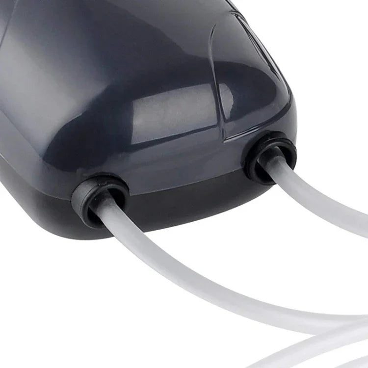 Pompe à air aquarium silencieuse RS-390 220V 5W double sortie débit réglable pompe à oxygène pour bac à poissons, 5W