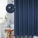 Rideau de Douche en Tissu Polyester Épais, Imperméable et Anti-Moisissure à Texture Nid d'Abeille, Rideaux de Salle de Bain, Taille: 120*180cm, Taille: 120*180cm