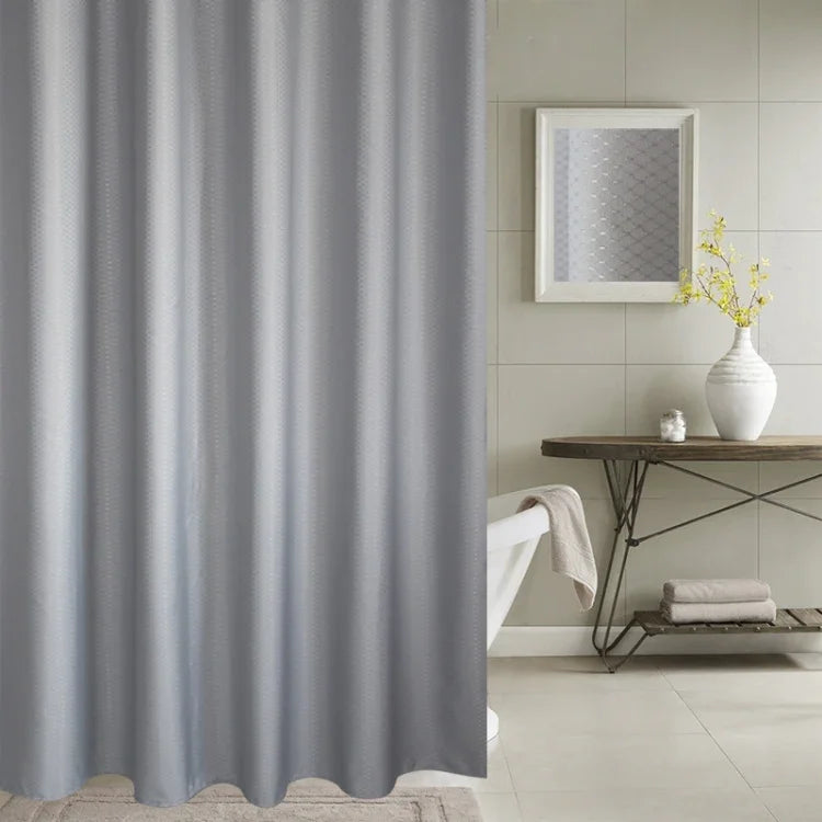 Rideau de Douche en Tissu Polyester Épais, Imperméable et Anti-Moisissure à Texture Nid d'Abeille, Rideaux de Salle de Bain, Taille: 120*180cm, Taille: 120*180cm