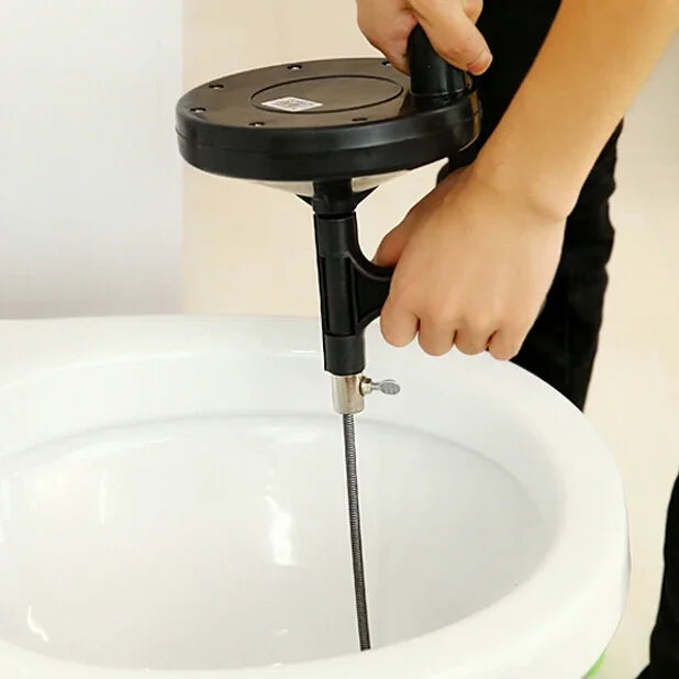 Outil manuel de débouchage de canalisation avec tête métallique de 5m pour cuisine, toilettes, égouts, déboucheur de tuyaux, nettoyage des éviers et canalisations