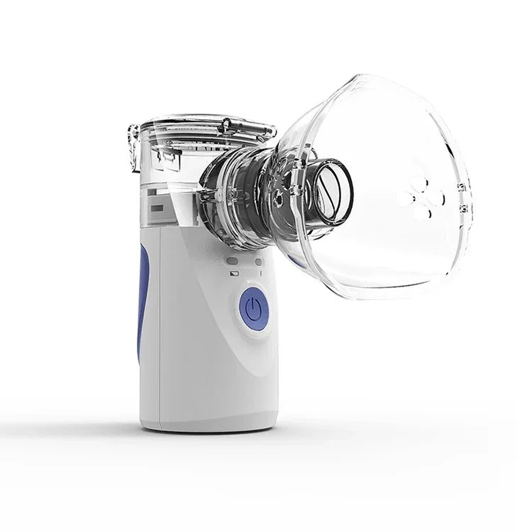 Nébuliseur Ultrasonique Portable Mini Inhalateur Respirateur de Soins de Santé à Domicile Atomiseur pour Enfants, Mini Inhalateur Portable