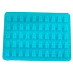 2 PCS Moule en silicone pour chocolat petit ours 50 trous, moule à biscuits, moule à bonbons, livraison couleur aléatoire, Taille : 19*13.7*1cm, 50 cases