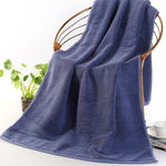 Serviette de bain en pur coton épais et grand, taille : 70 x 140 cm