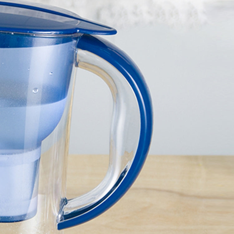 Bouteille d'eau froide portable de 1,3 L avec filtre à charbon actif pour cuisine domestique, 1,3 L (Bleu)