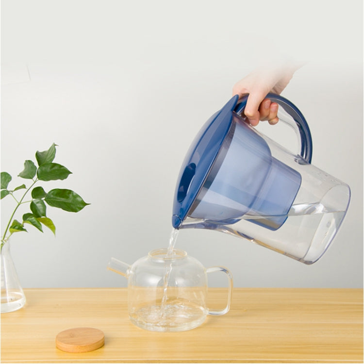 Bouteille d'eau froide portable de 1,3 L avec filtre à charbon actif pour cuisine domestique, 1,3 L (Bleu)