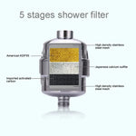 Filtre de Chlore de Robinet de Douche Purificateur d'Eau de Bain, Interface: 2.1cm / 2.7cm, Filtre de Robinet 2.1cm / 2.7cm