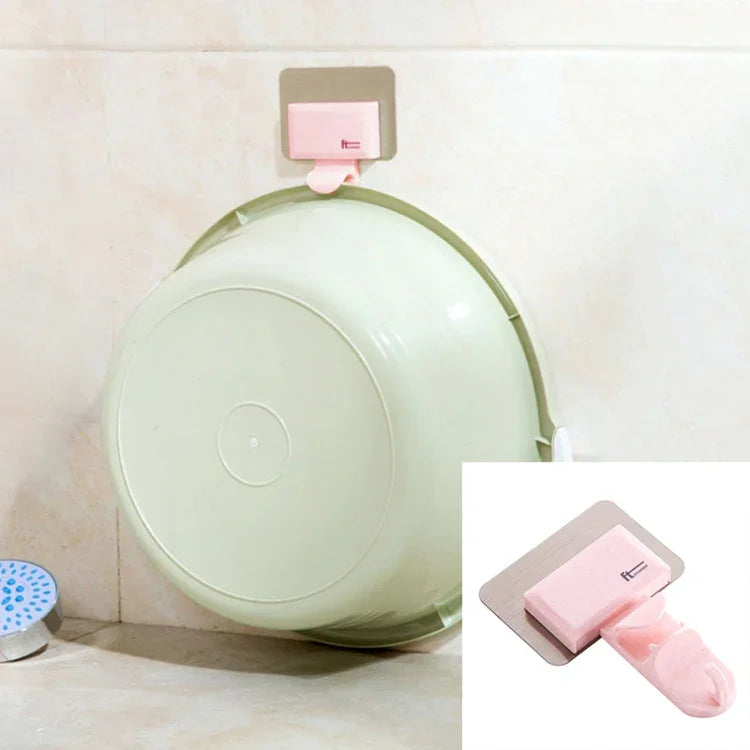 2 crochets muraux créatifs pour salle de bain sans trace