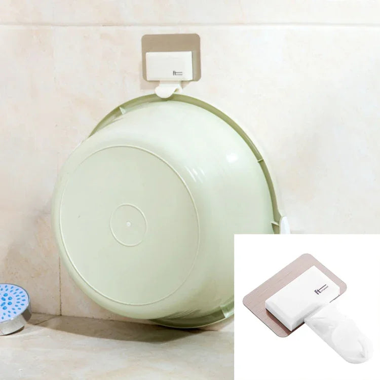 2 crochets muraux créatifs pour salle de bain sans trace