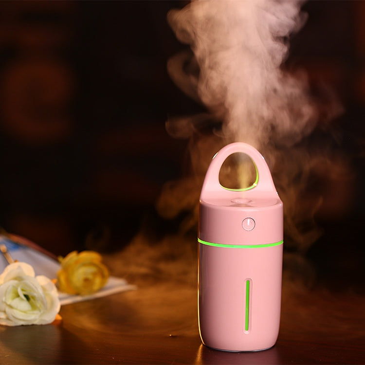 Mini humidificateur portable USB à ions négatifs de 1,5 W à 2 W 175 ml, instrument de beauté et d'appoint d'eau avec lumière LED colorée